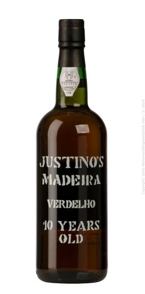 "Justinos Verdelho Madeira 10 Years"