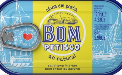 Bom Petisco Thunfisch natur in Wasser 120gr
