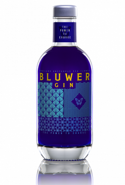 Bluwer blauer Gin Portugal